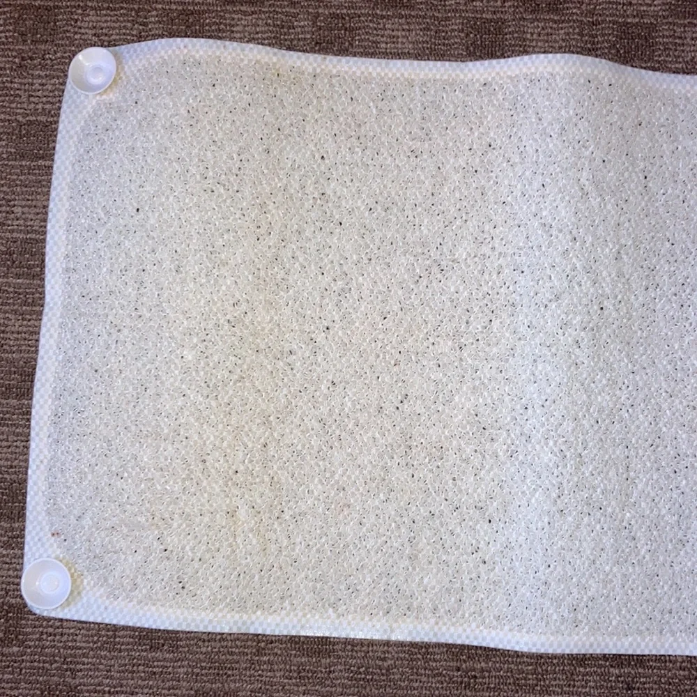 Anti Slip Bathtub Mat Off White Cream